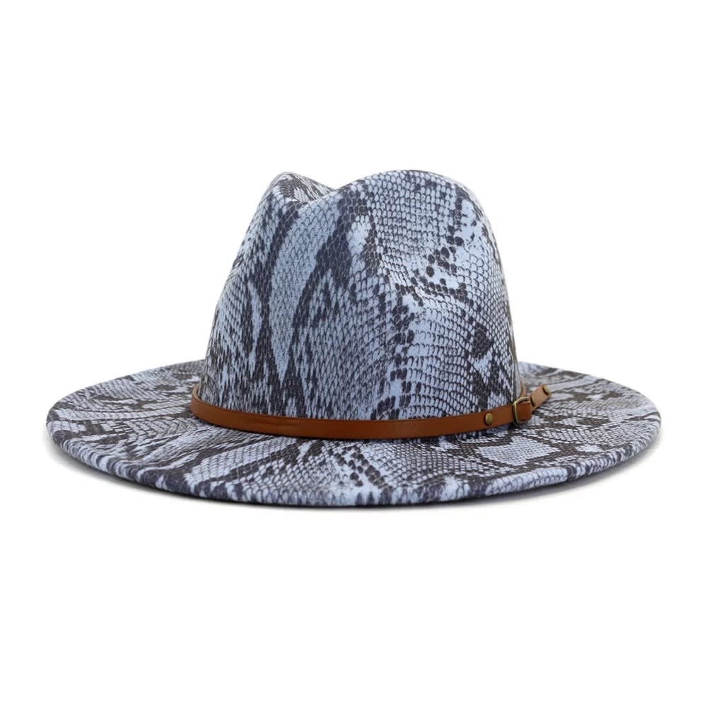 Altar’d State Wide Brim Snakeskin Pattern Hat